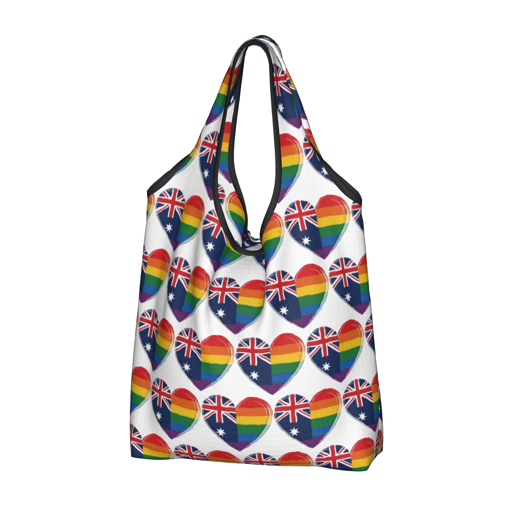 Women Bags Australia - LGBTQ Australia Gay Pride Heart Grocery