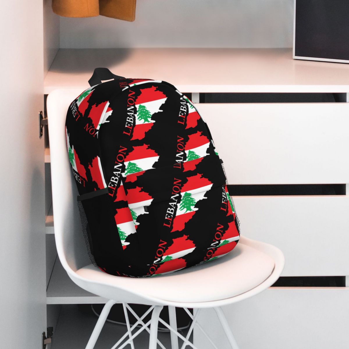 Lebanon Flag Map Backpack Hot  - Women Bags Lebanon recension och pris