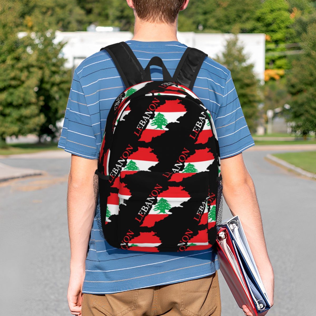 Lebanon Flag Map Backpack Hot  - Women Bags Lebanon recension och pris