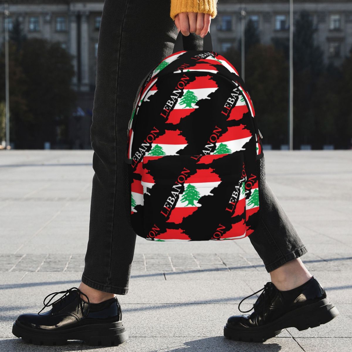 Lebanon Flag Map Backpack Hot  - Women Bags Lebanon recension och pris