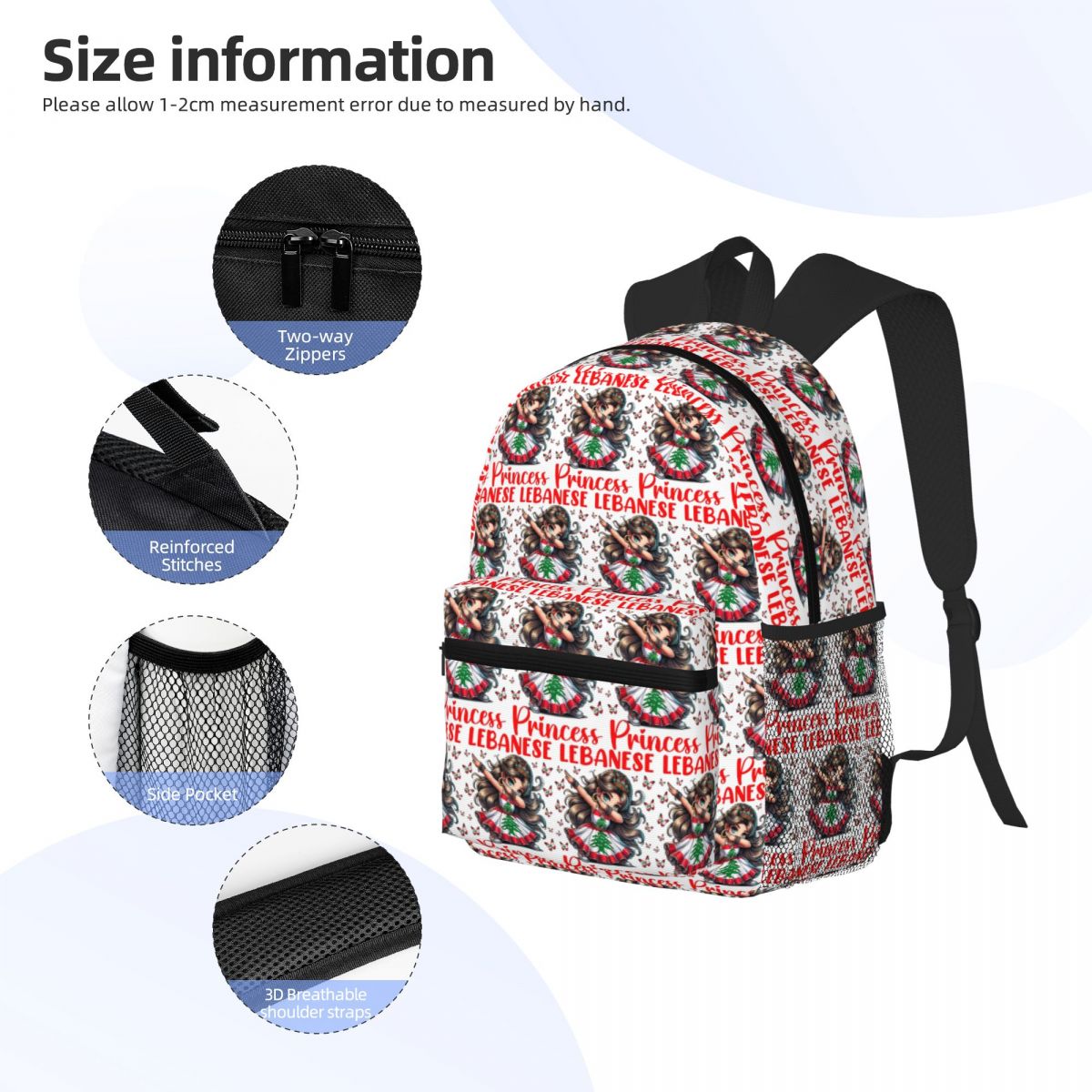 Lebanese Flag Lebanon Heritage - Women Bags Lebanon recension och pris