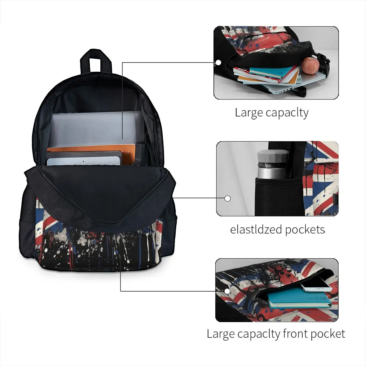 Union Jack Flag Of The UK Stud - Women Bags In Uk recension och pris