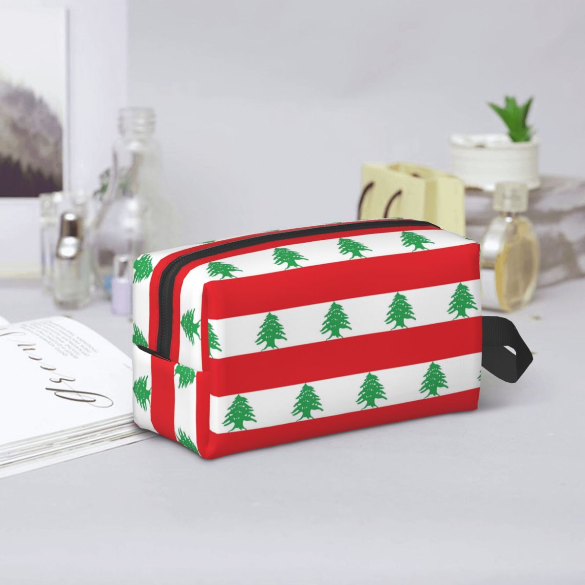 Flag Of Lebanon Makeup Bag Cos - Women Bags Lebanon recension och pris