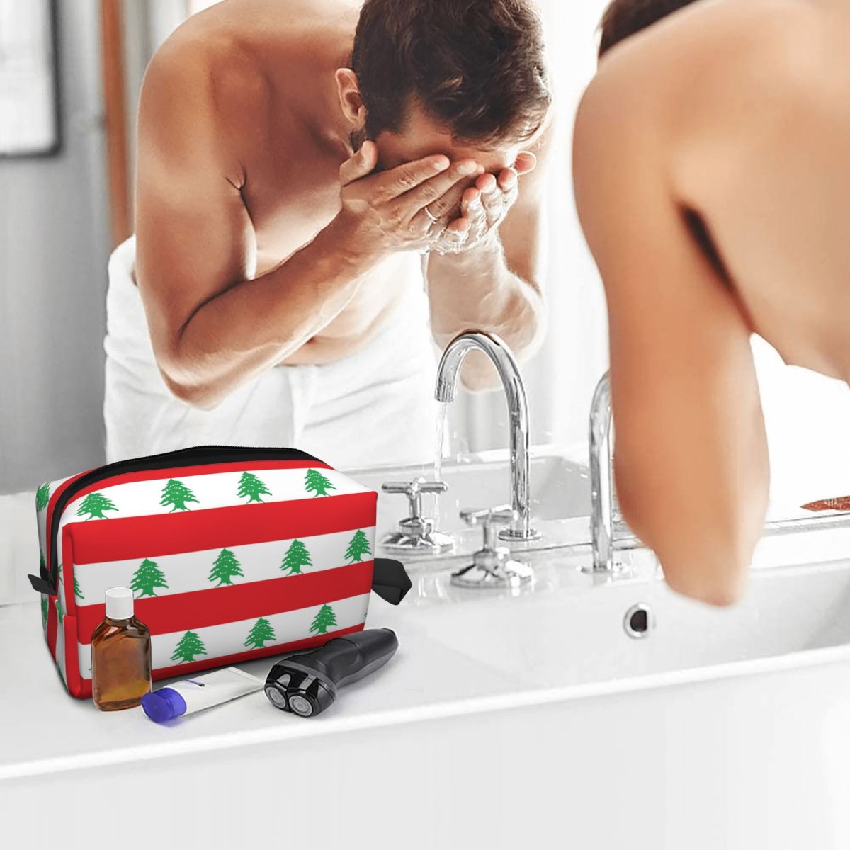 Flag Of Lebanon Makeup Bag Cos - Women Bags Lebanon recension och pris