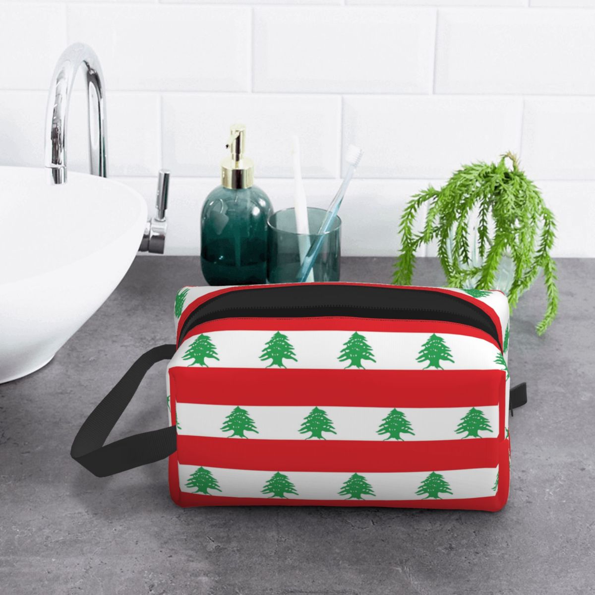 Flag Of Lebanon Makeup Bag Cos - Women Bags Lebanon recension och pris