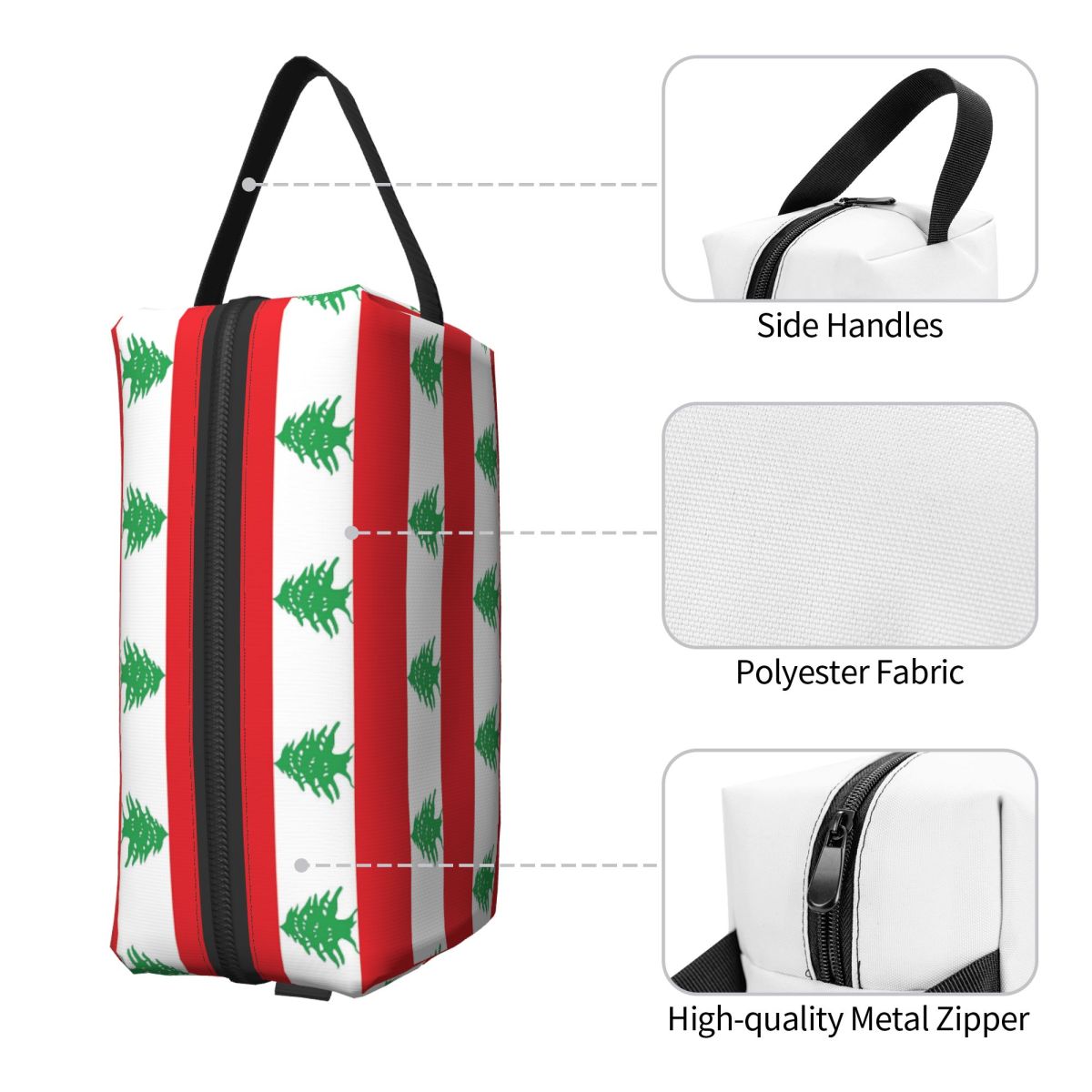 Flag Of Lebanon Makeup Bag Cos - Women Bags Lebanon recension och pris