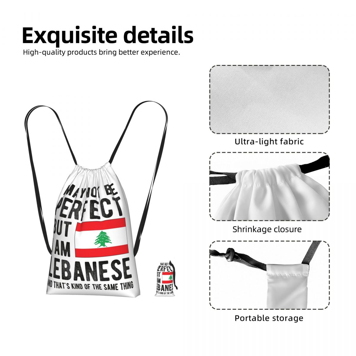 Lebanese Flag Lebanon Heritage - Women Bags Lebanon recension och pris