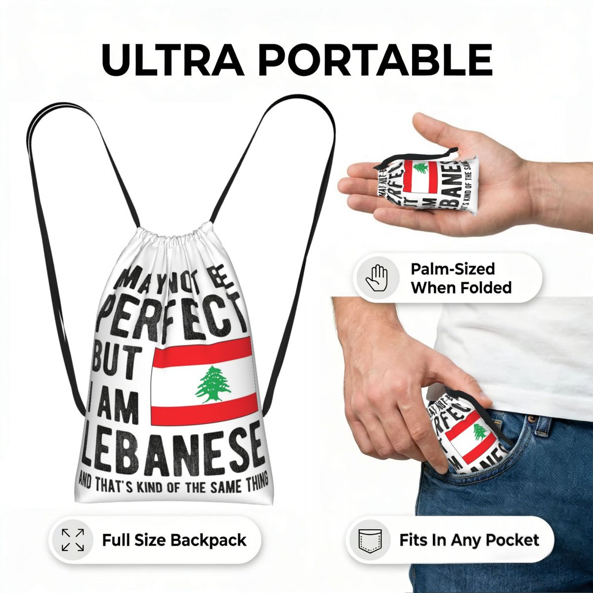 Lebanese Flag Lebanon Heritage - Women Bags Lebanon recension och pris