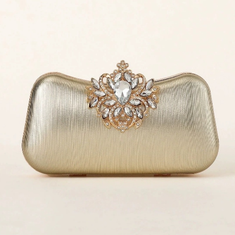 Dark Green Velvet Clutch Bag L - Women Bags Green recension och pris