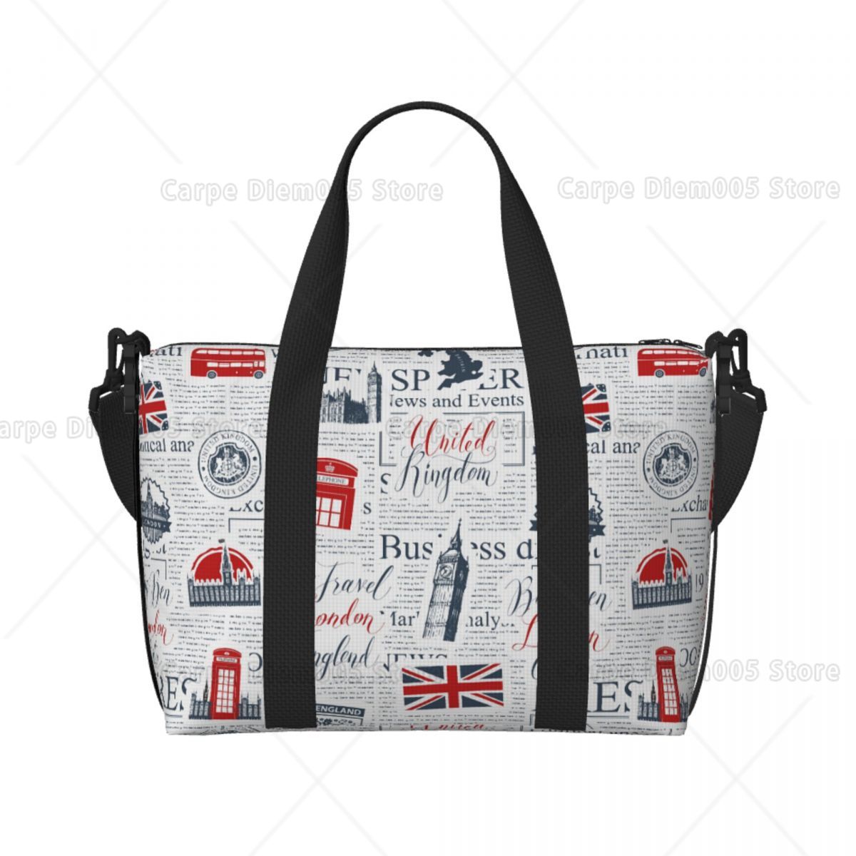 Vintage UK London Newspaper Tr - Women Bags In Uk recension och pris