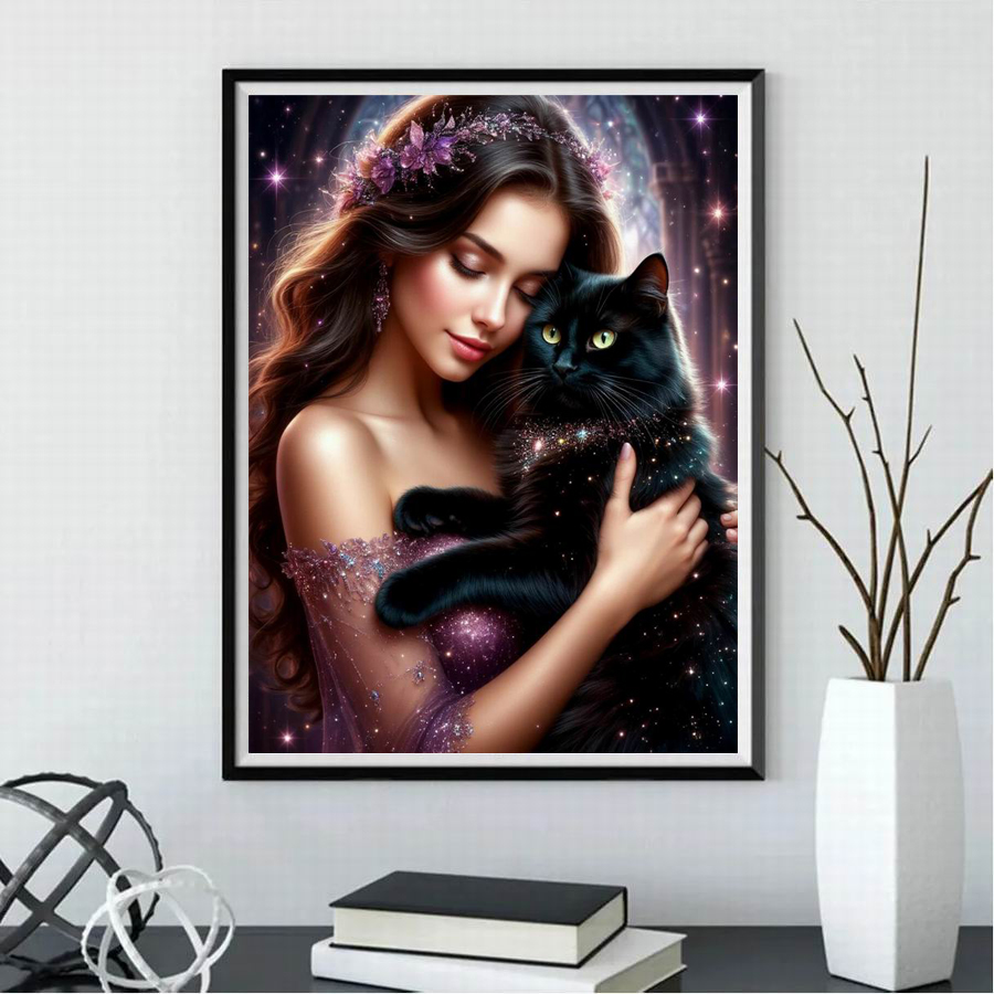 Women and Cats Diy Diamond Art - Women'S Bags New Collection recension och pris