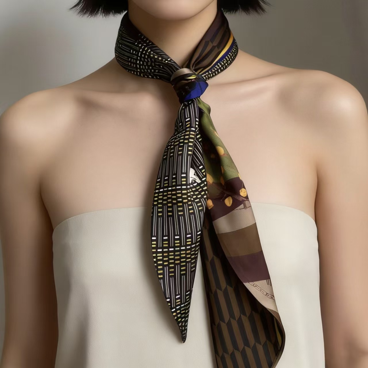 Luxury Print Long Hair Ribbon  - Women Bags H&M recension och pris