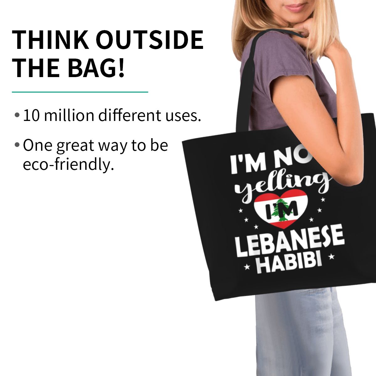 Lebanese Flag Lebanon Heritage - Women Bags Lebanon recension och pris