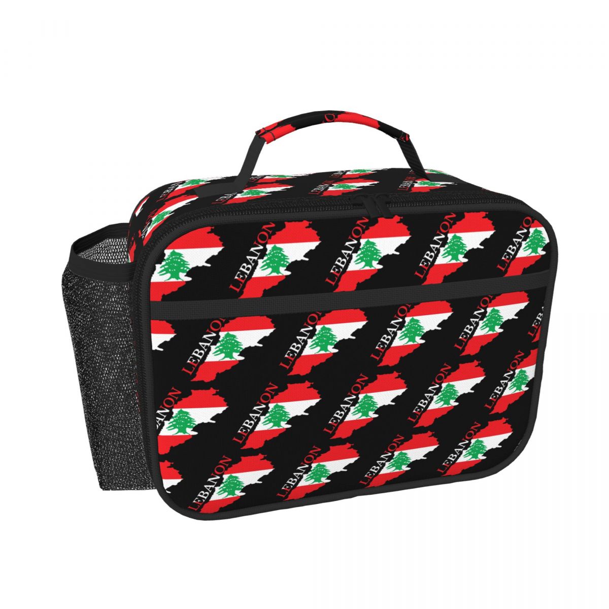 Lebanon Flag Map Insulated Lun - Women Bags Lebanon recension och pris