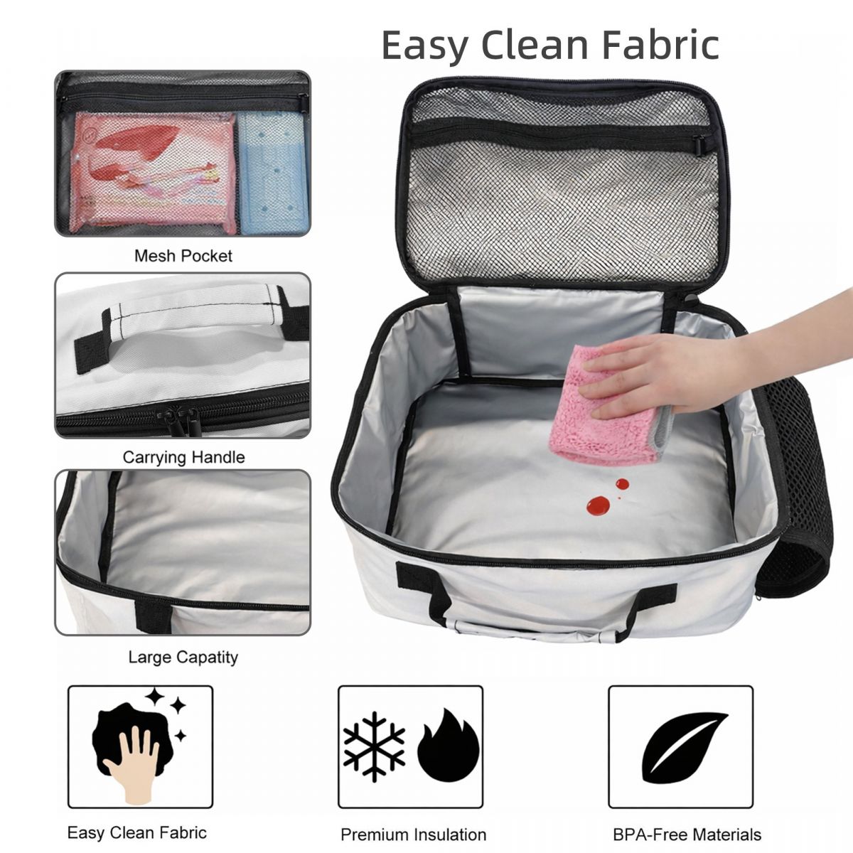 Lebanon Flag Map Insulated Lun - Women Bags Lebanon recension och pris