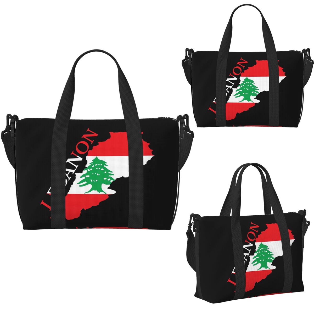 Custom Lebanon Flag Map Beach  - Women Bags Lebanon recension och pris