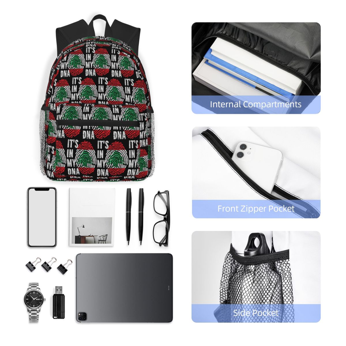 Lebanese Flag Lebanon Heritage - Women Bags Lebanon recension och pris