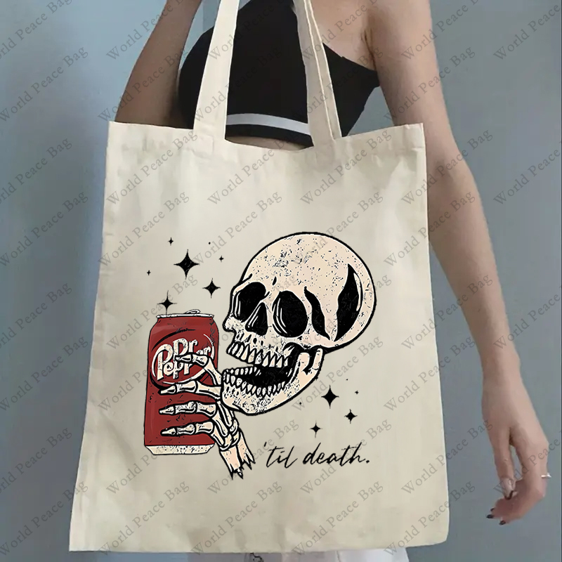 1pc Till Death Dr. Pepper Skel - Women Bags White recension och pris