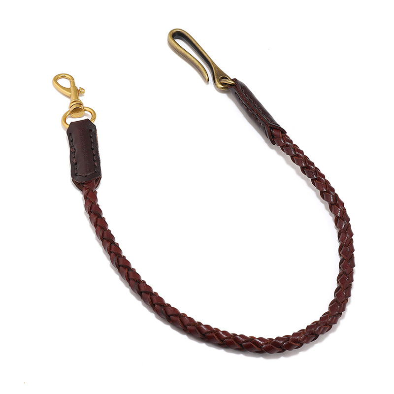 Cowhide Braided Rope Key Rings - Women Bags Pk recension och pris