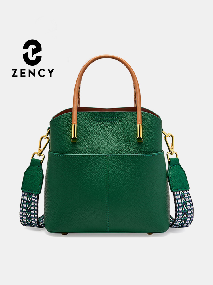 Zency Genuine Leather Top Qual - Women Bags Green recension och pris
