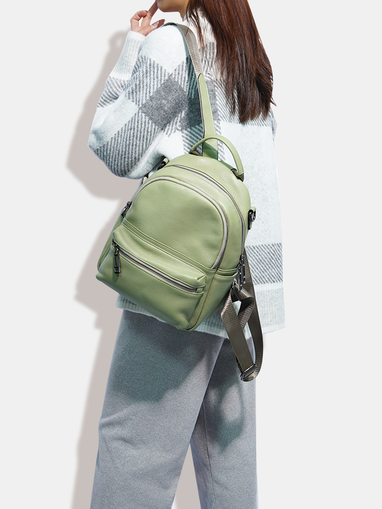 Zency Women Leather Backpack K - Women Bags White recension och pris