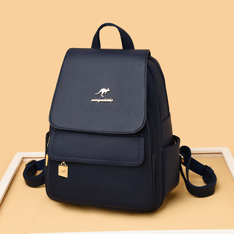 High Quality Leather Backpack  - Women Bags White recension och pris