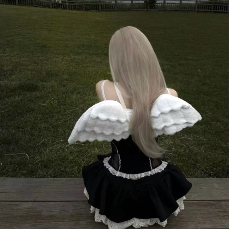 JIAERDI Sweet White Angel Wing - Women Bags White recension och pris