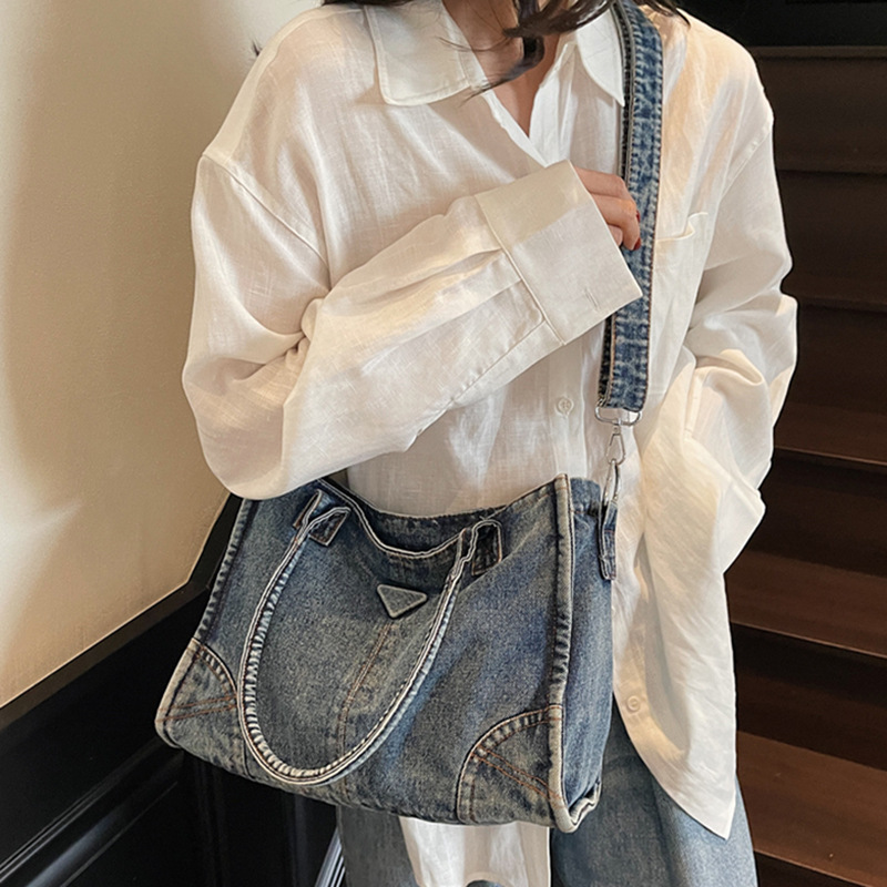 Vintage Denim Shoulder Bag Wom - Women Bags Jeans recension och pris