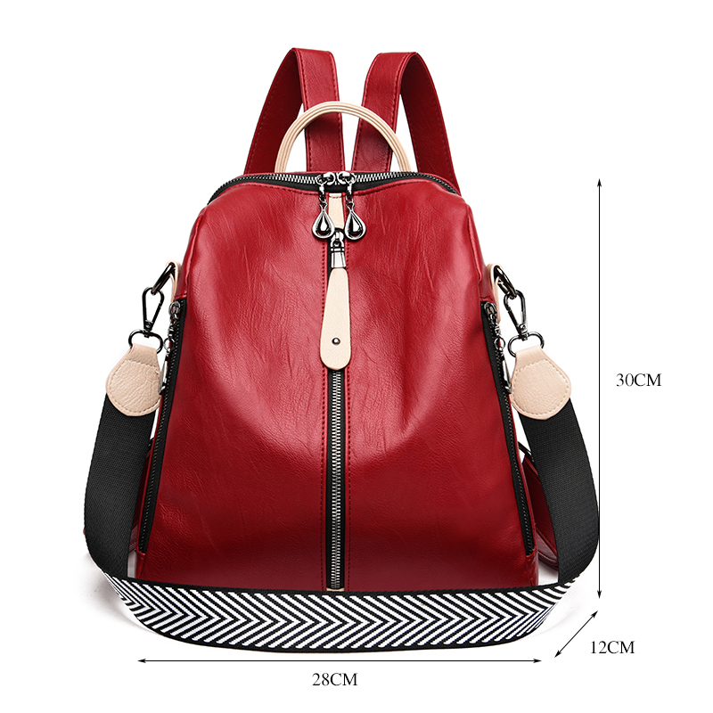 Fashion Backpack Women Soft Le - Women Bags White recension och pris