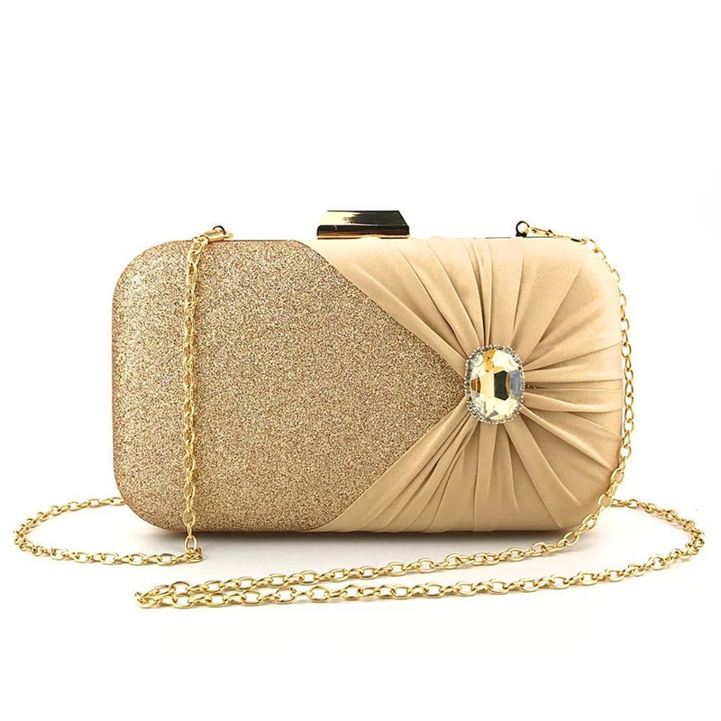 Silver Luxury Crystal Evening  - Women Bags Green recension och pris