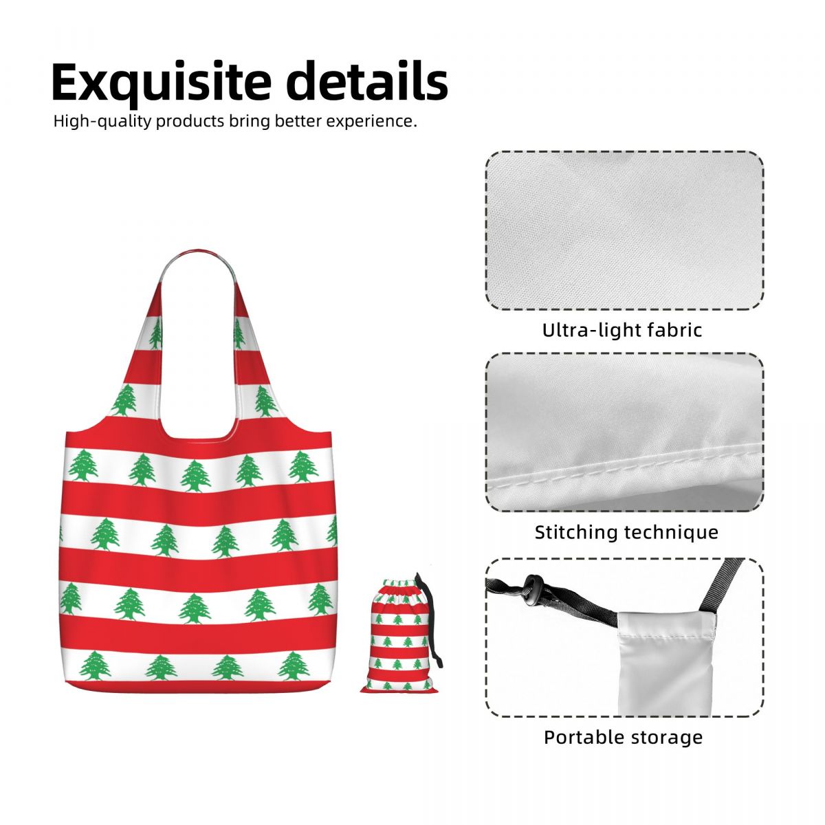 Flag Of Lebanon Shopping Tote  - Women Bags Lebanon recension och pris
