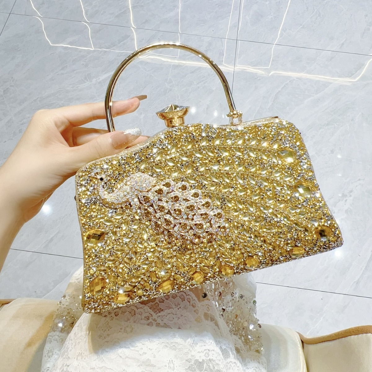 New Full Diamond Handbag with  - Women Handheld Bags recension och pris