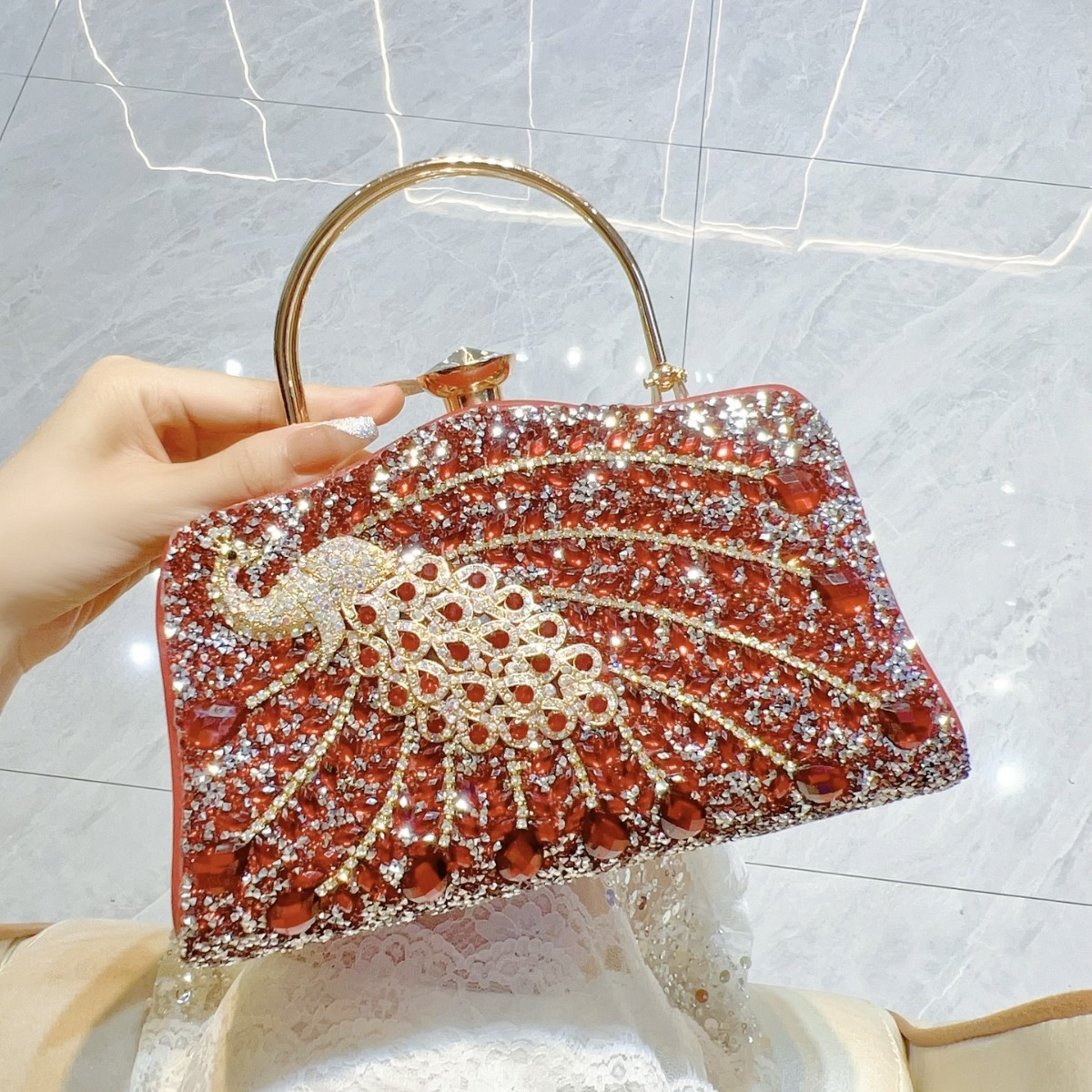 New Full Diamond Handbag with  - Women Handheld Bags recension och pris