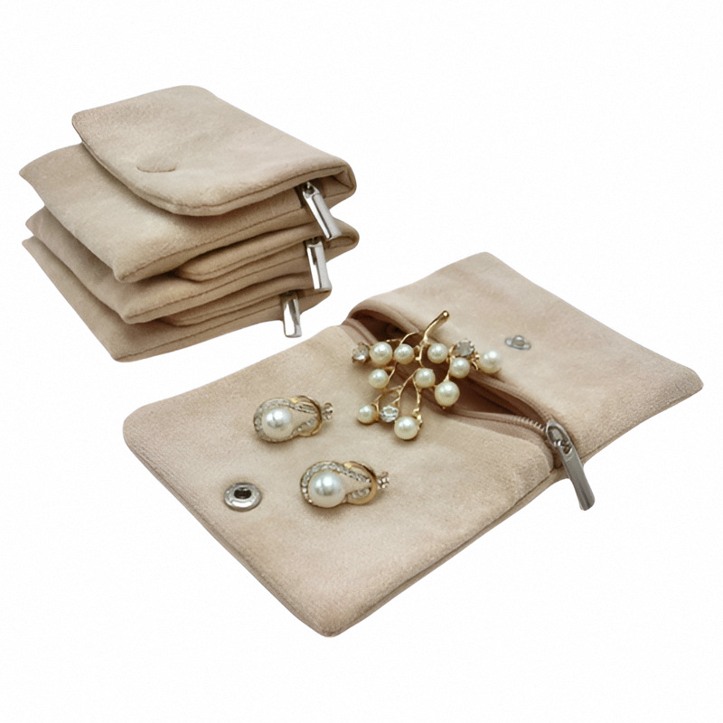 Velvet Jewellery Pouch Snap Zi - Women Bags Collection recension och pris