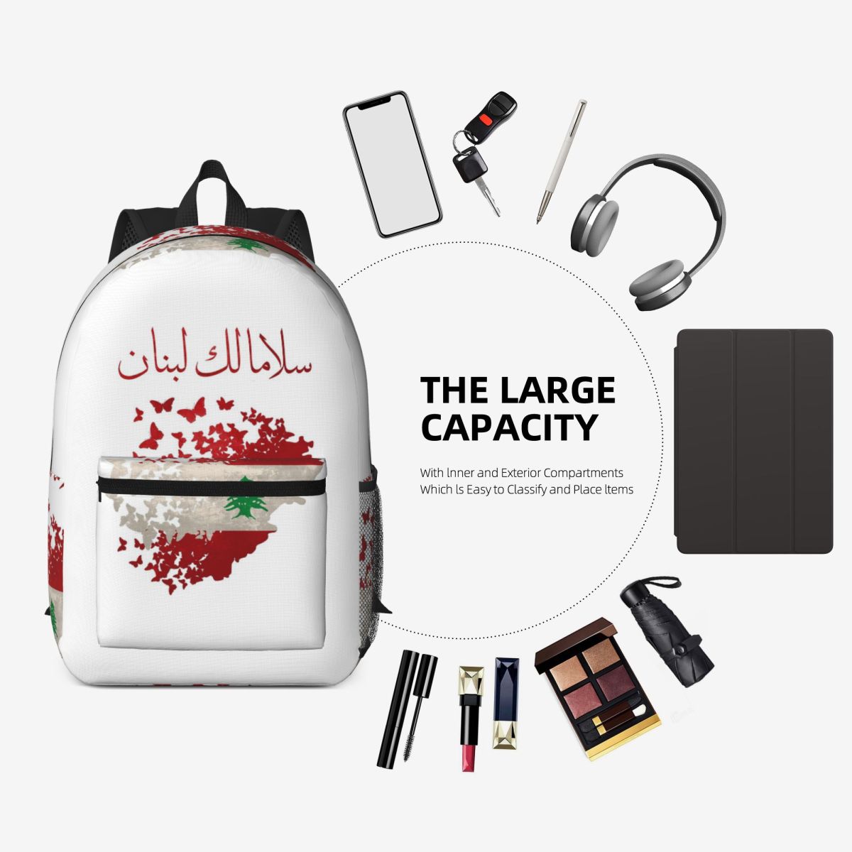 May Peace Come To Lebanon Back - Women Bags Lebanon recension och pris