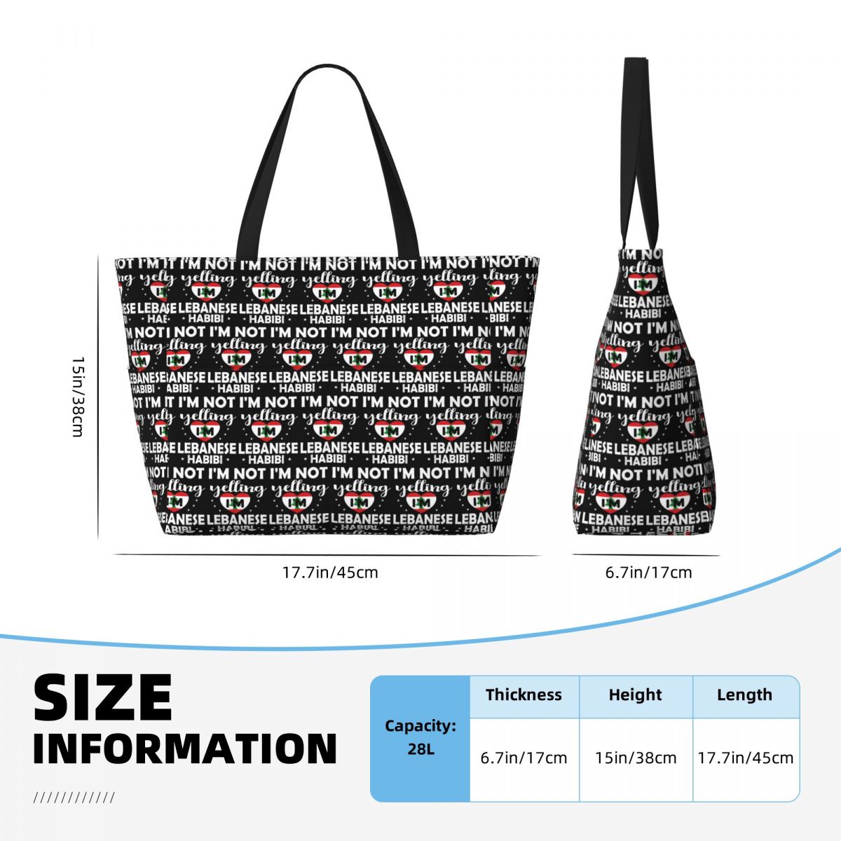 Lebanese Flag Lebanon Heritage - Women Bags Lebanon recension och pris