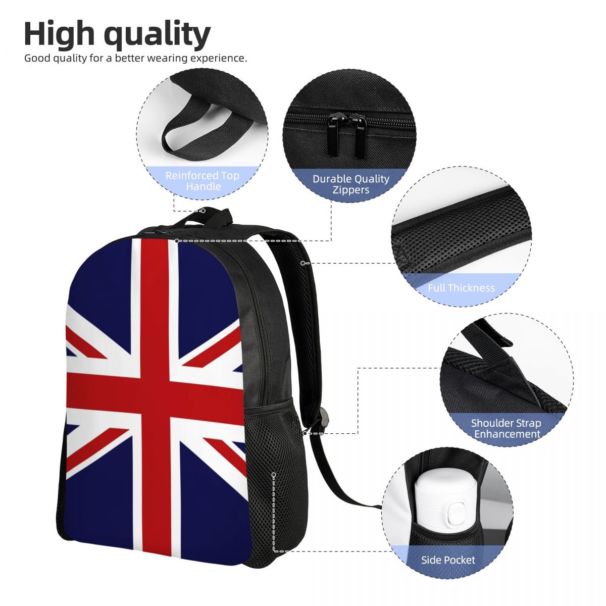 Union Jack Flag Of The UK Back - Women Bags In Uk recension och pris