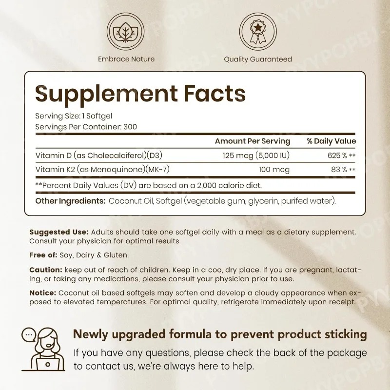 Vitamin D3 K2 Softgels with Co - Women Bags Mk recension och pris