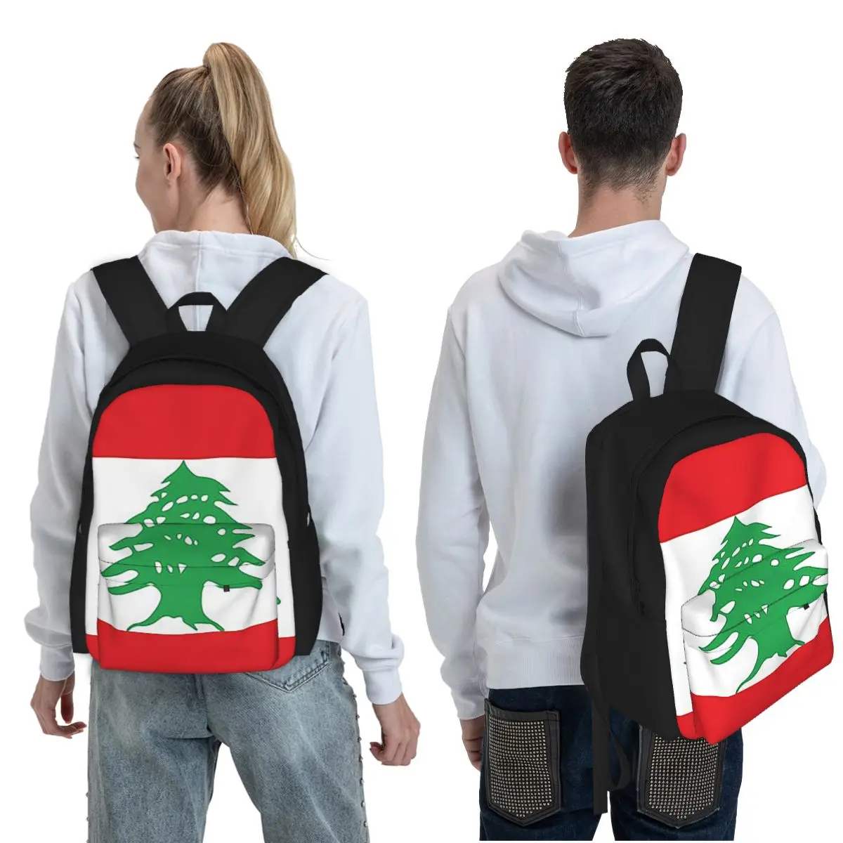 Flag Of Lebanon Student Backpa - Women Bags Lebanon recension och pris