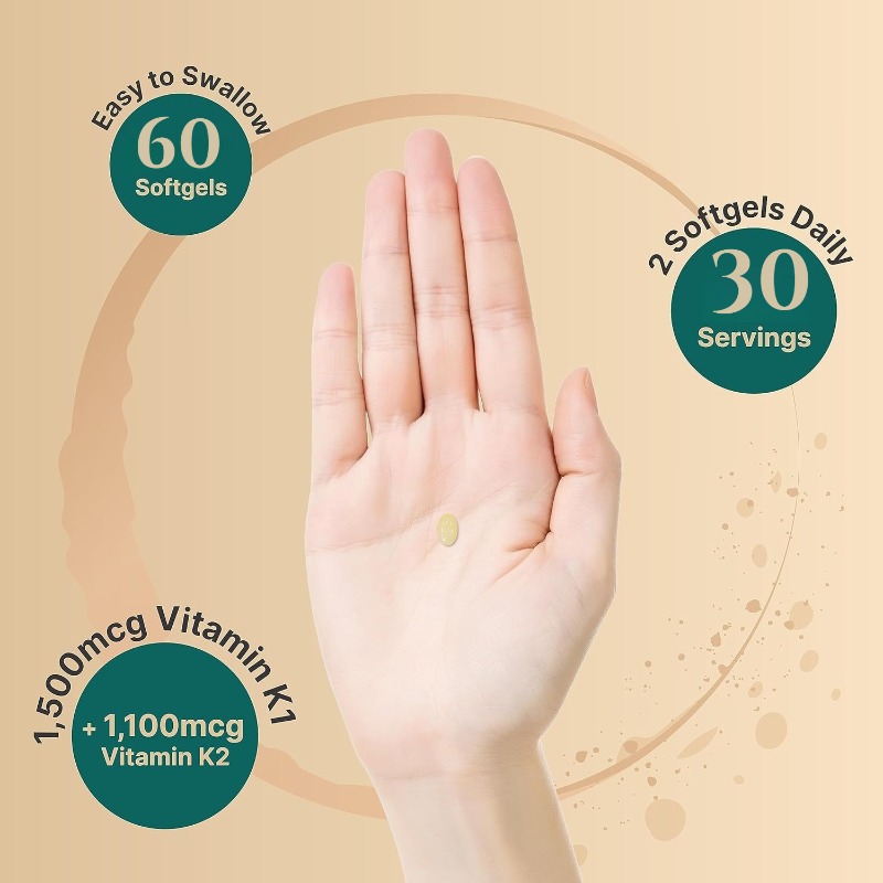 Vitamin K complex, K1+K2 (MK-7 - Women Bags Mk recension och pris