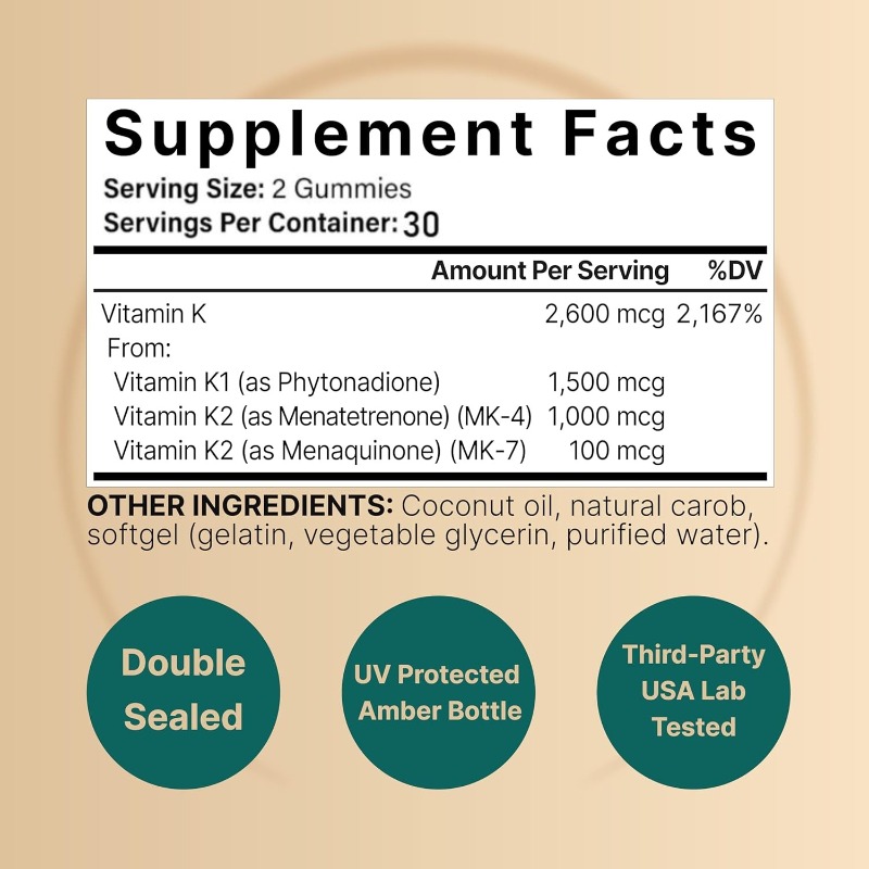 Vitamin K complex, K1+K2 (MK-7 - Women Bags Mk recension och pris