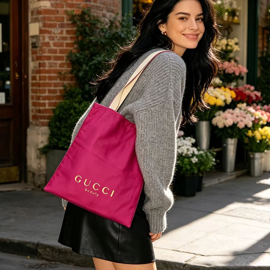 GUCCIs bag Women Canvas Tote B - Women Bags White recension och pris