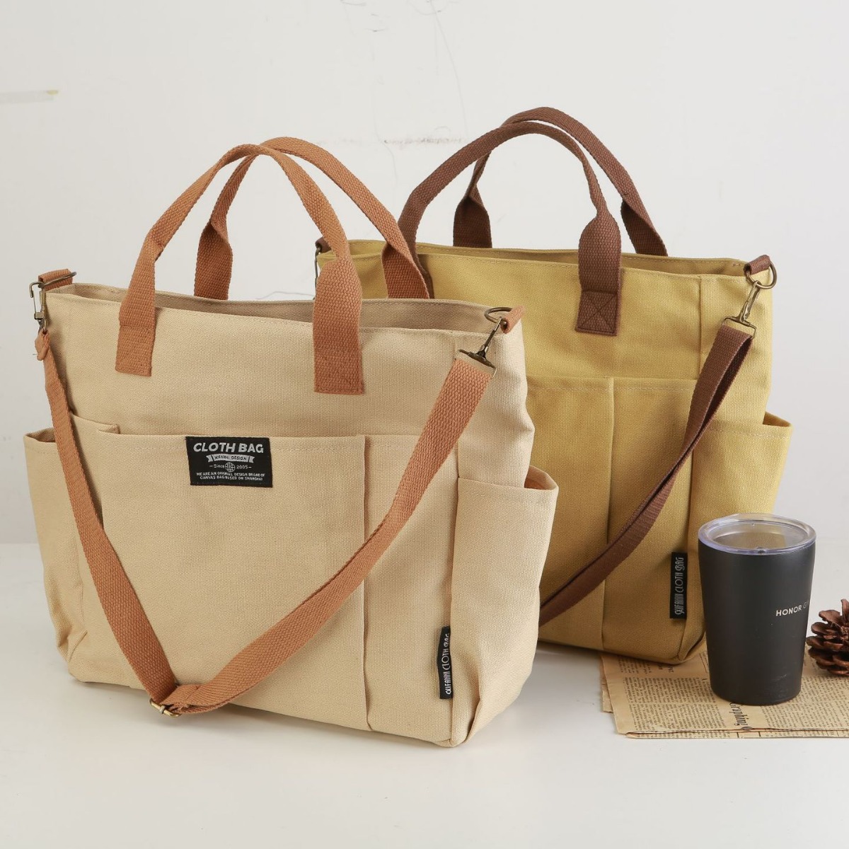 Canvas Tote Bag, Thickened Mul - Women Handheld Bags recension och pris